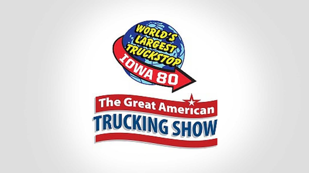 World's Largest Truckstop Iowa 80 The Great American Trucking Show logos