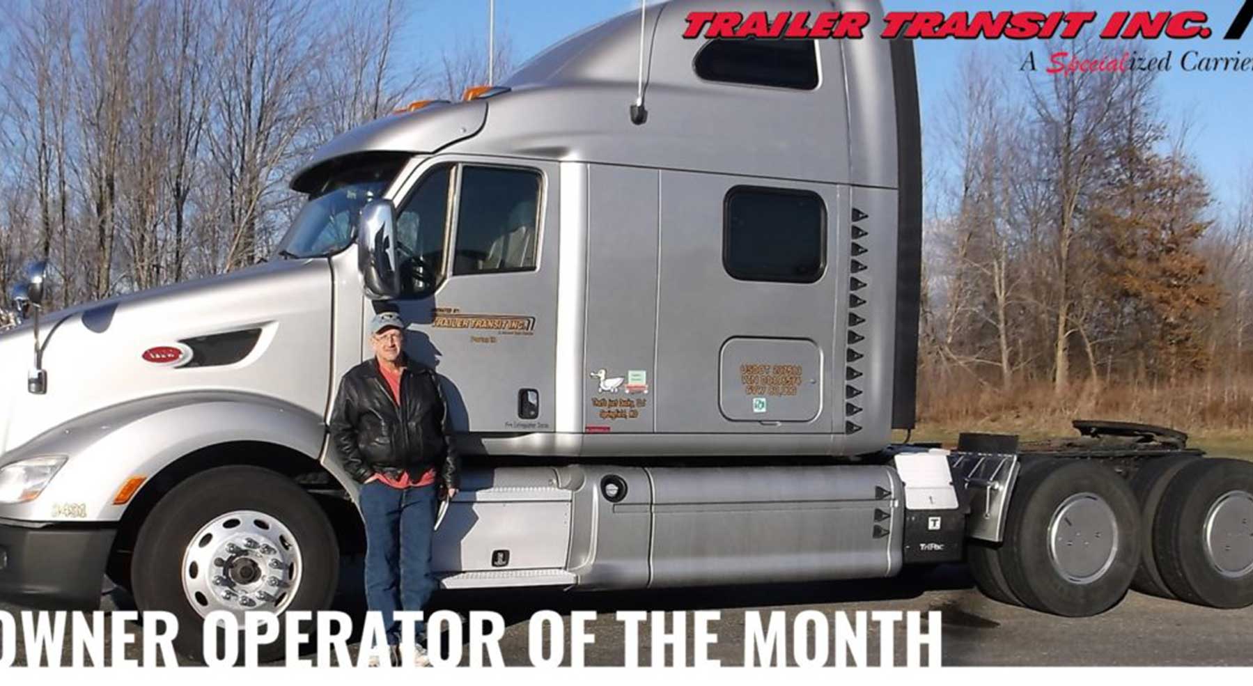 Trailer Transit Inc. Owner Operator of the Month December 2017