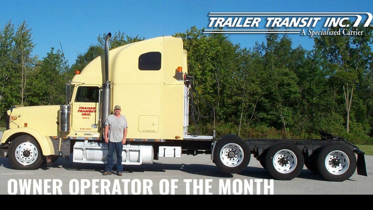 Trailer Transit Inc. Owner Operator of the Month January 2020