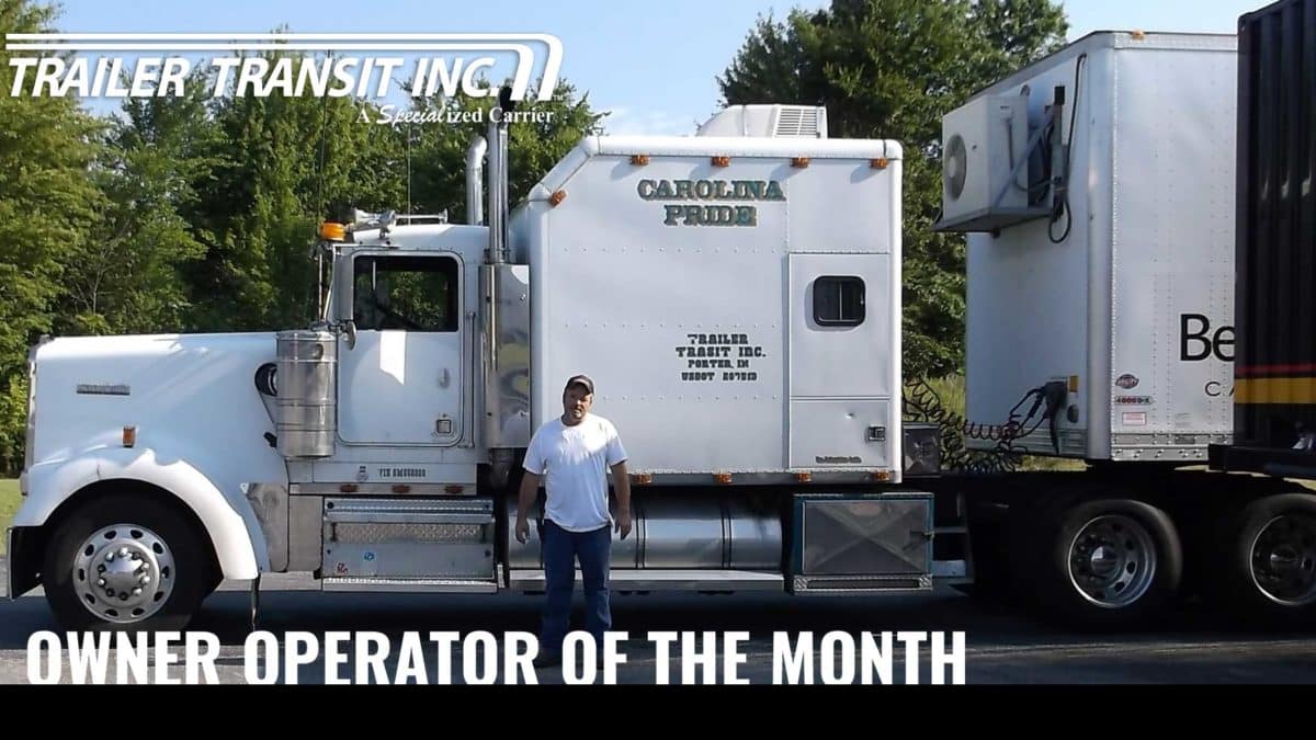 Trailer Transit Inc. | Owner operator of the month.