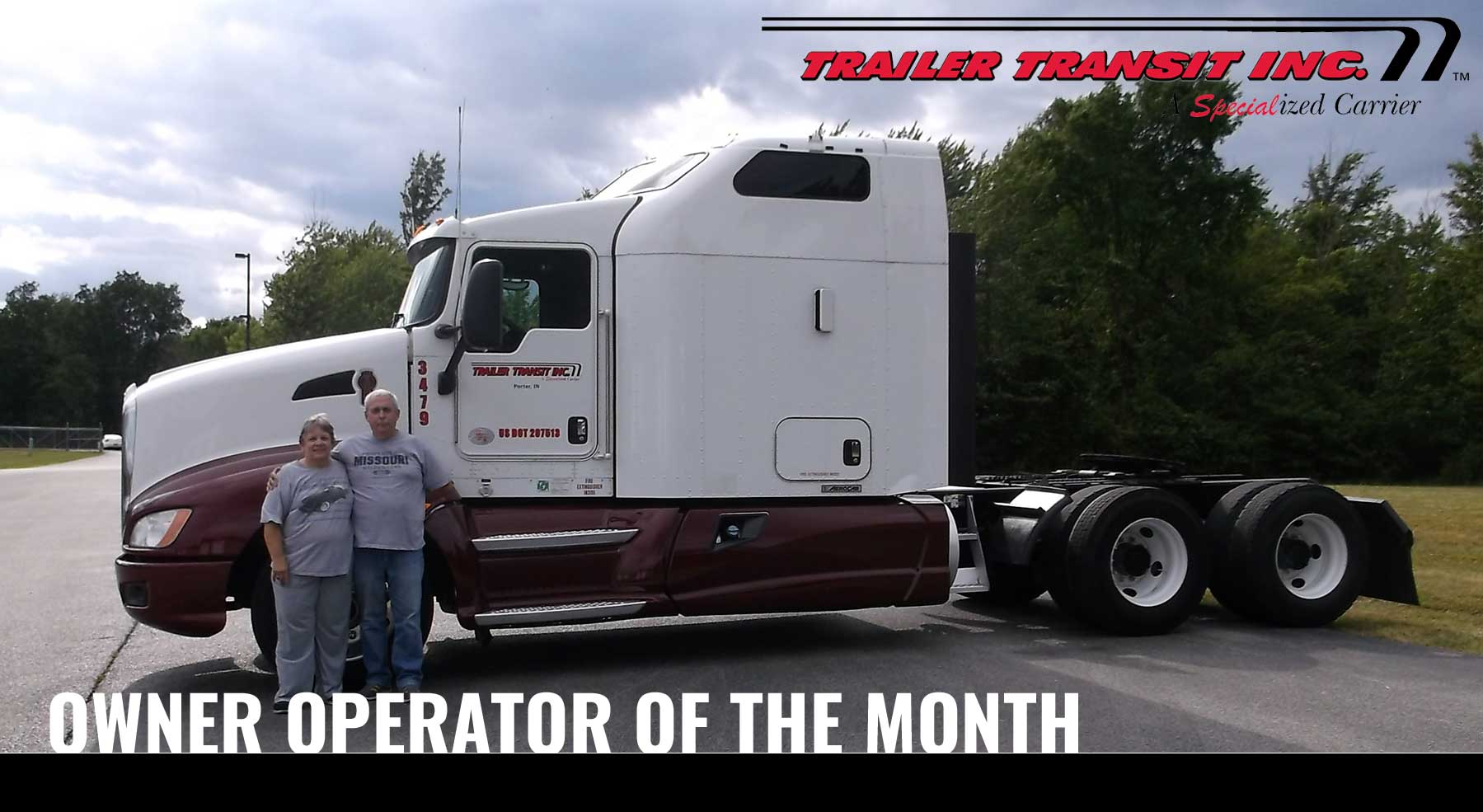 Trailer Transit Inc. | Owner operator of the month.