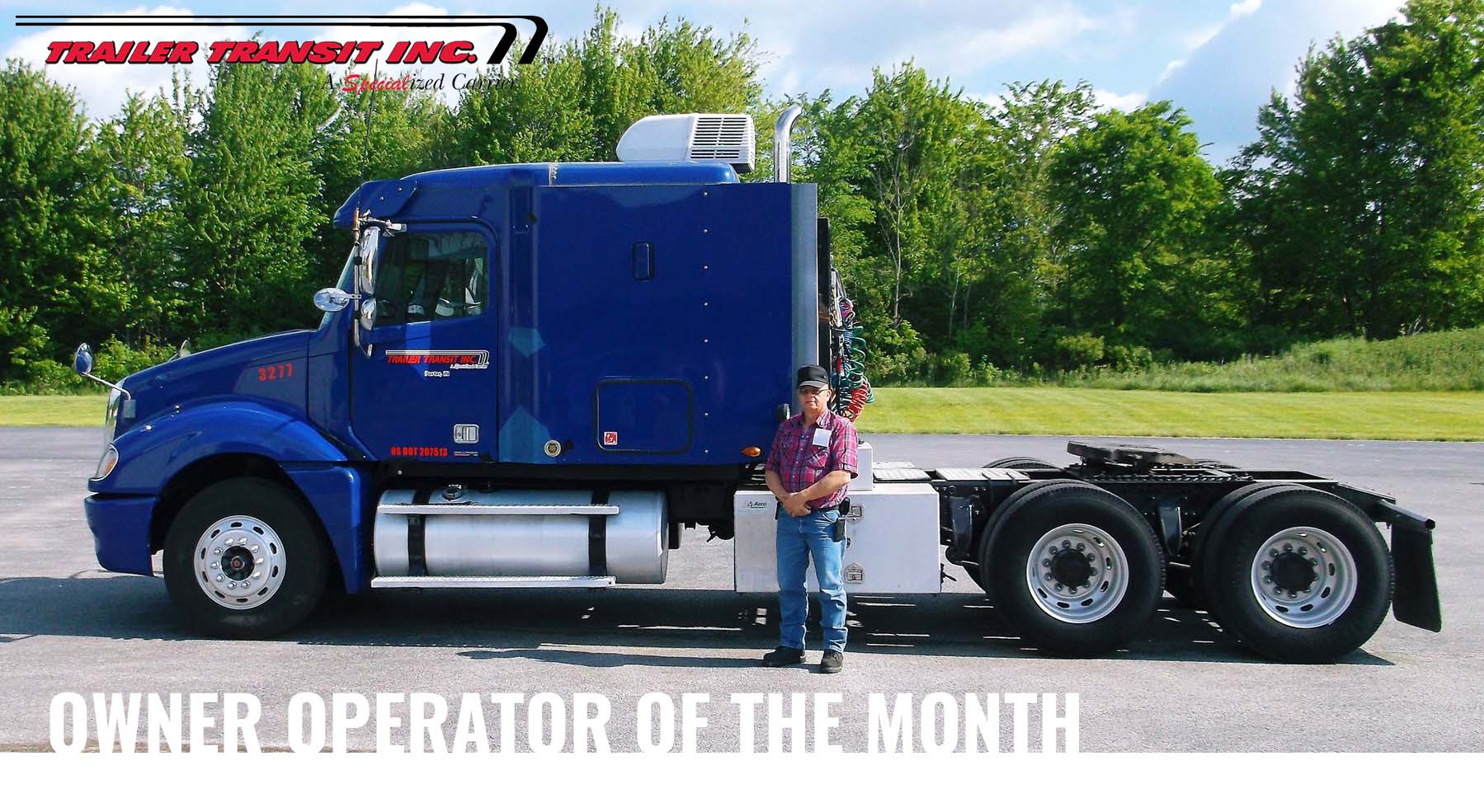 Trailer Transit Inc. August 2019 Owner Operator of the Month