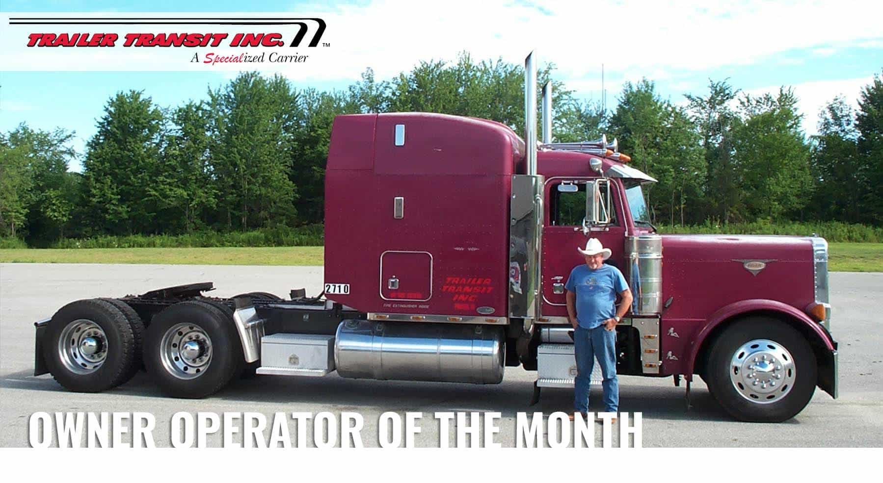 Trailer Transit Inc. Owner Operator of the Month October 2019