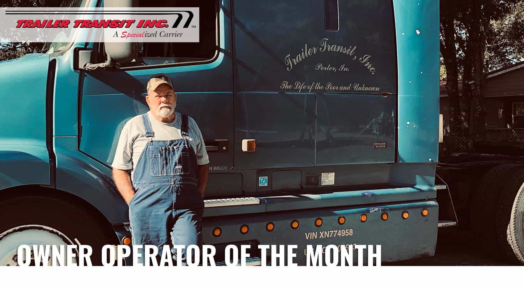 Trailer Transit Inc. Owner Operator of the Month September 2019