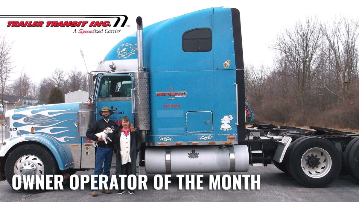 Trailer Transit Inc. | Owner operator of the month.