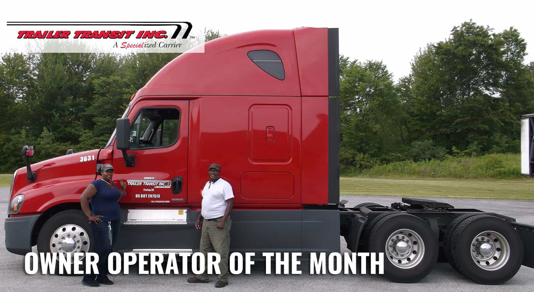 Trailer Transit Inc. | Owner operator of the month.