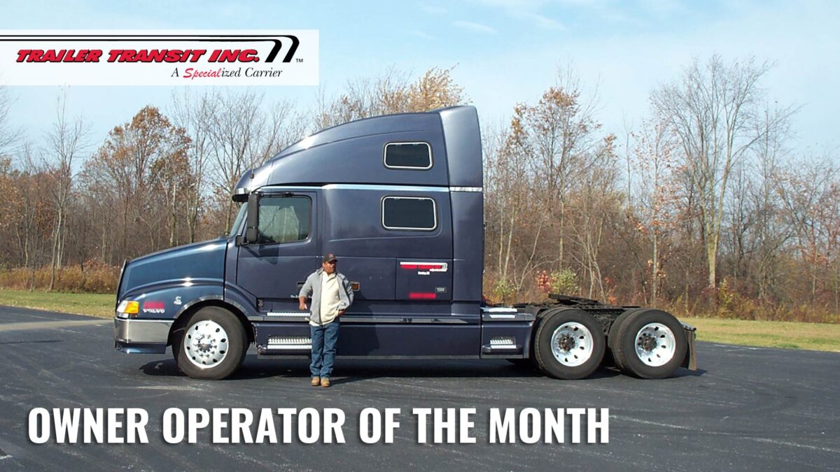 Owner Operator of the Month July 2021