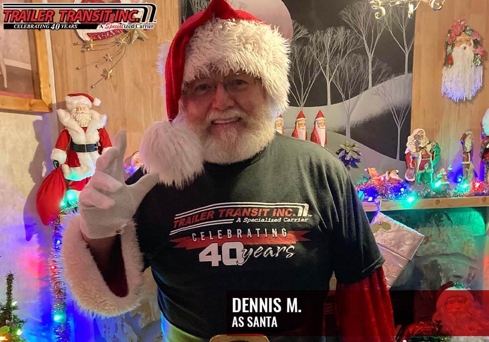 Trailer Transit Owner Operator Dennis as Santa