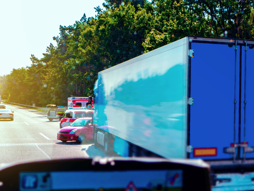small trucking accident