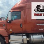 Trailer Transit Inc. | The Owner Operator of the Month's semi truck is parked in a parking lot.
